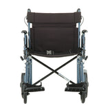 22 inch Transport Chair with 12″ Rear Wheels