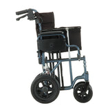 22 inch Transport Chair with 12″ Rear Wheels