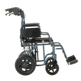 22 inch Transport Chair with 12″ Rear Wheels