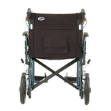 22 inch Transport Chair with 12″ Rear Wheels