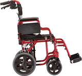 19 inch Transport Chair with 12″ Rear Wheels