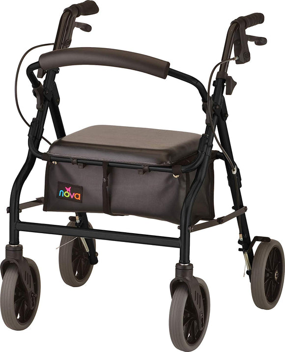 Black Zoom 20 Rollator Walker