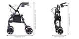 Black Zoom 20 Rollator Walker