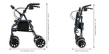 Blue Zoom 20 Rollator Walker