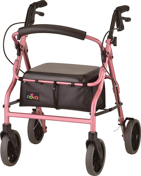 Pink Zoom 20 Rollator Walker