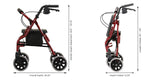 Red Zoom 20 Rollator Walker