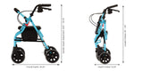 Sky Blue Zoom 20 Rollator Walker