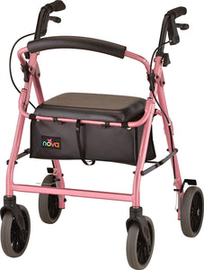 Pink Zoom 22 Rollator Walker