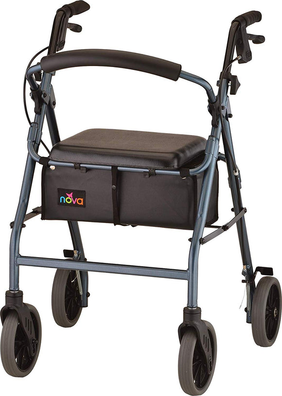 Blue Zoom 24 Rollator Walker