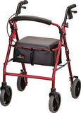 Red Zoom 24 Rollator Walker