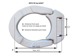 Hinged Toilet Seat Riser